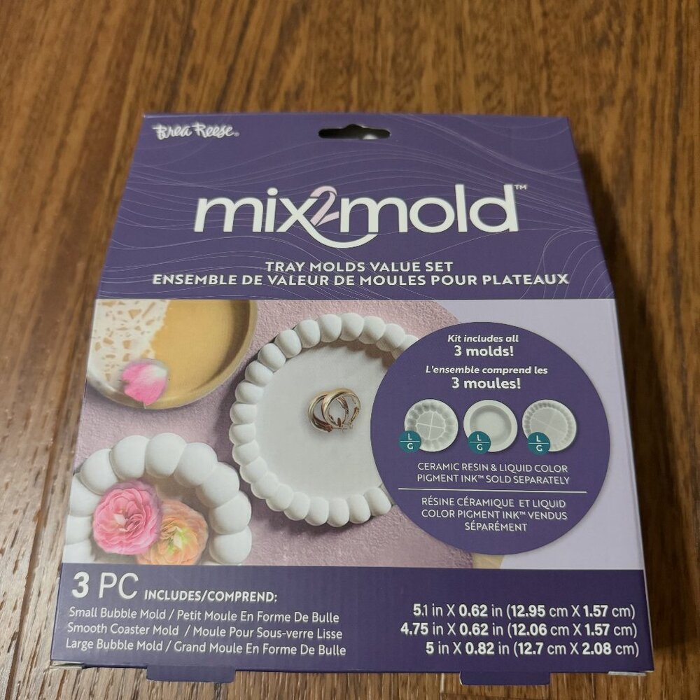 Brea Reese Mix2Mold Tray Molds Value Set – 3 Piece (New in Packaging)